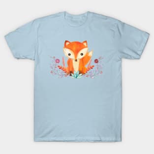 Fox In The Flowers T-Shirt